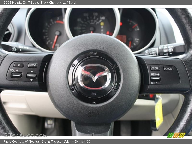 Black Cherry Mica / Sand 2008 Mazda CX-7 Sport