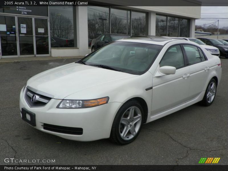 White Diamond Pearl / Camel 2005 Acura TL 3.2
