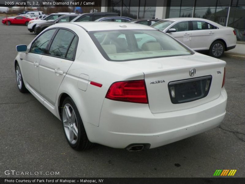 White Diamond Pearl / Camel 2005 Acura TL 3.2