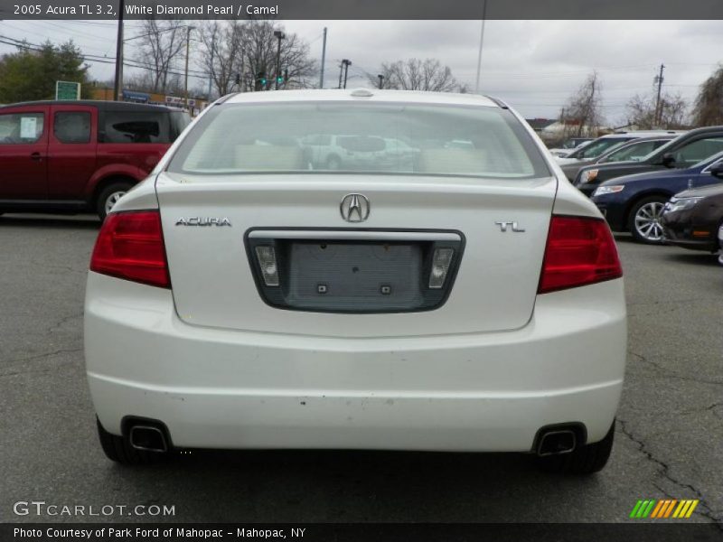 White Diamond Pearl / Camel 2005 Acura TL 3.2