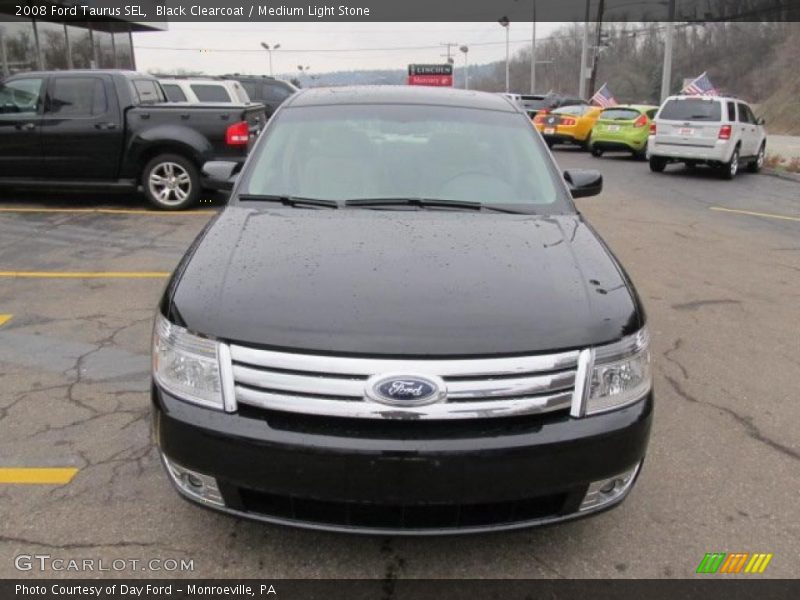 Black Clearcoat / Medium Light Stone 2008 Ford Taurus SEL