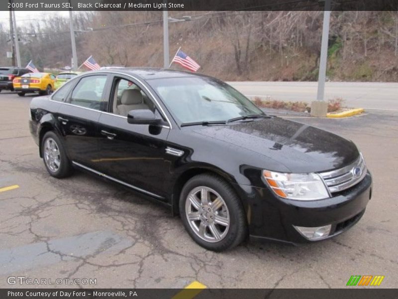 Black Clearcoat / Medium Light Stone 2008 Ford Taurus SEL