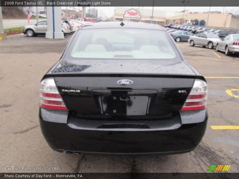 Black Clearcoat / Medium Light Stone 2008 Ford Taurus SEL