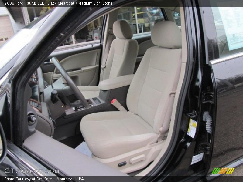 Black Clearcoat / Medium Light Stone 2008 Ford Taurus SEL