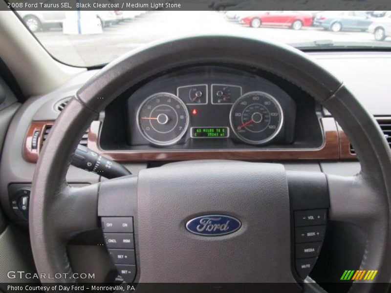 Black Clearcoat / Medium Light Stone 2008 Ford Taurus SEL