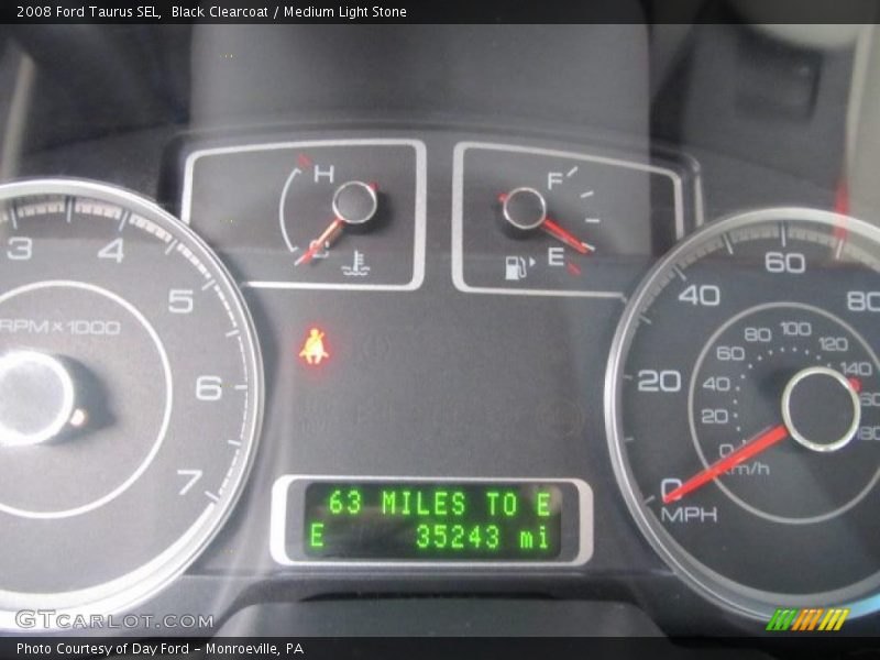 Black Clearcoat / Medium Light Stone 2008 Ford Taurus SEL