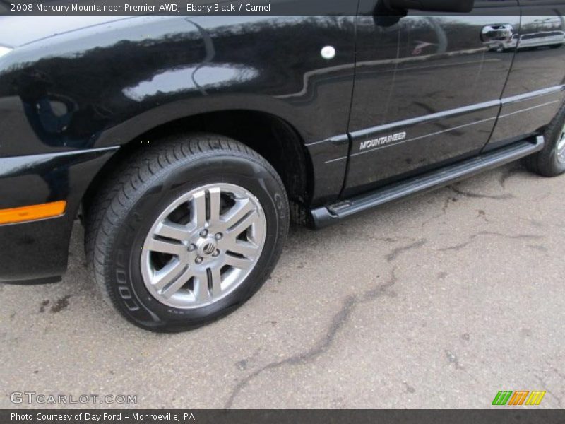 Ebony Black / Camel 2008 Mercury Mountaineer Premier AWD