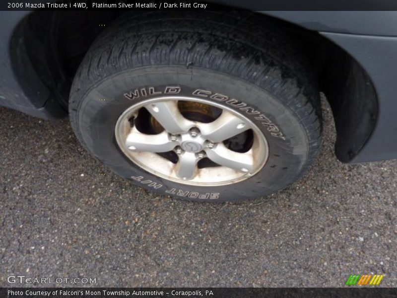 Platinum Silver Metallic / Dark Flint Gray 2006 Mazda Tribute i 4WD