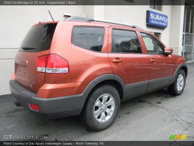 Copperhead / Black 2009 Kia Borrego LX V6 4x4