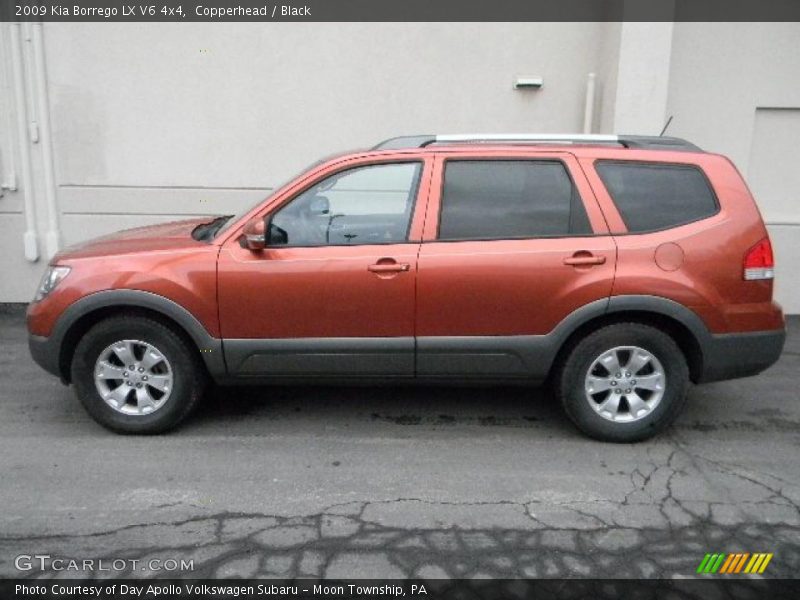 Copperhead / Black 2009 Kia Borrego LX V6 4x4