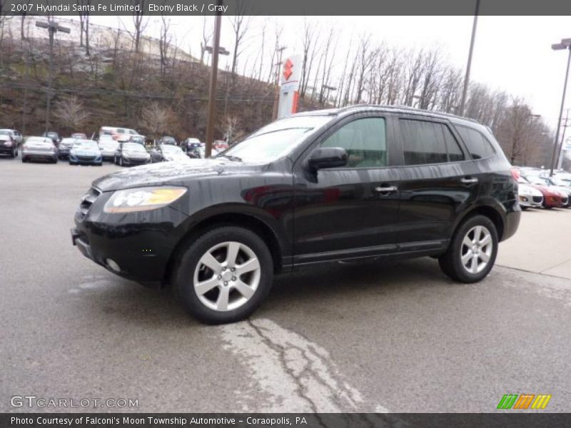 Ebony Black / Gray 2007 Hyundai Santa Fe Limited