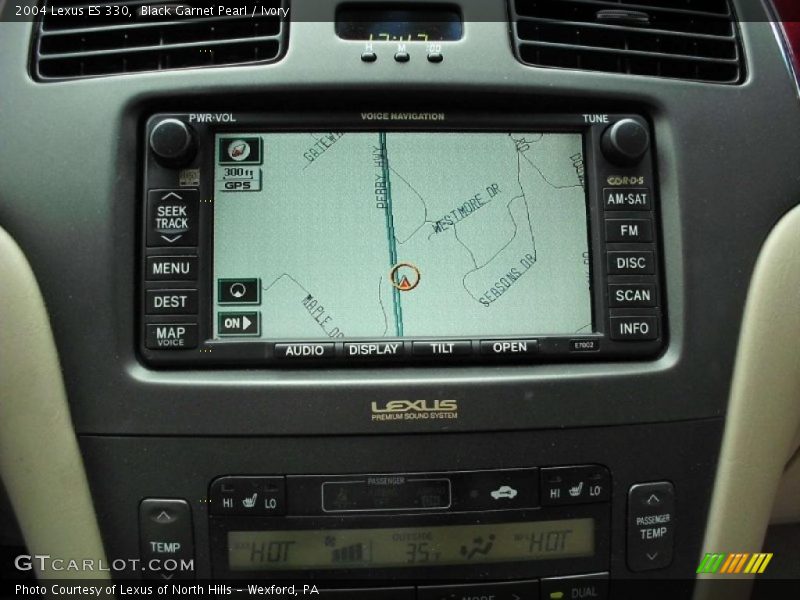 Black Garnet Pearl / Ivory 2004 Lexus ES 330