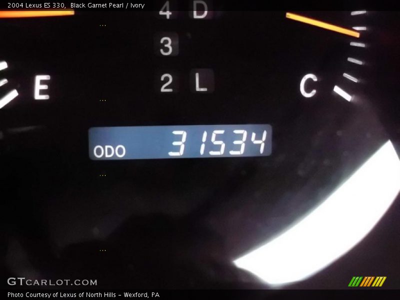Black Garnet Pearl / Ivory 2004 Lexus ES 330