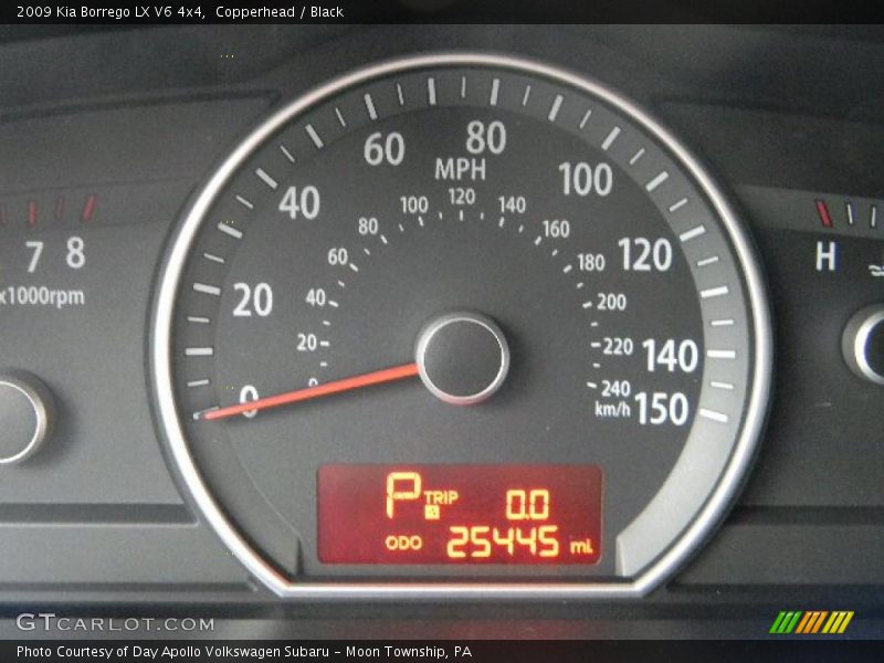 Copperhead / Black 2009 Kia Borrego LX V6 4x4