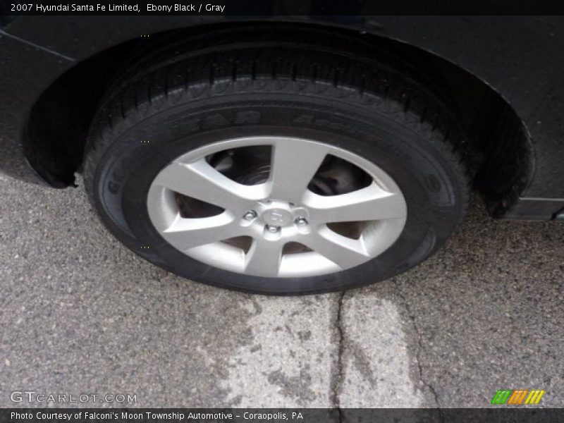 Ebony Black / Gray 2007 Hyundai Santa Fe Limited