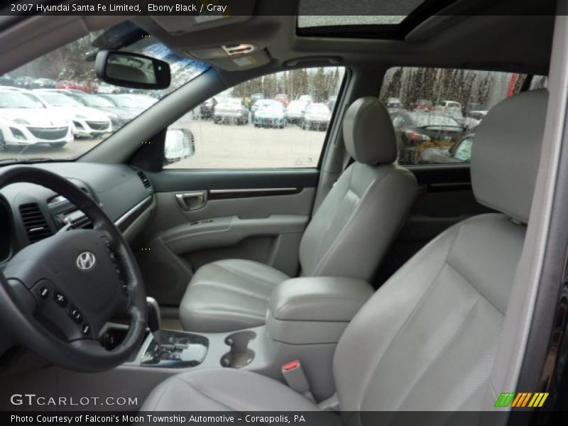 Ebony Black / Gray 2007 Hyundai Santa Fe Limited