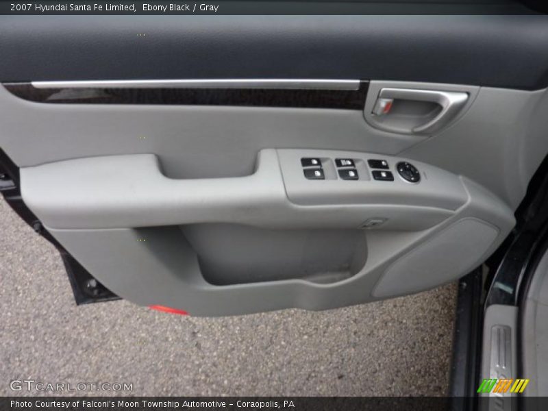 Ebony Black / Gray 2007 Hyundai Santa Fe Limited
