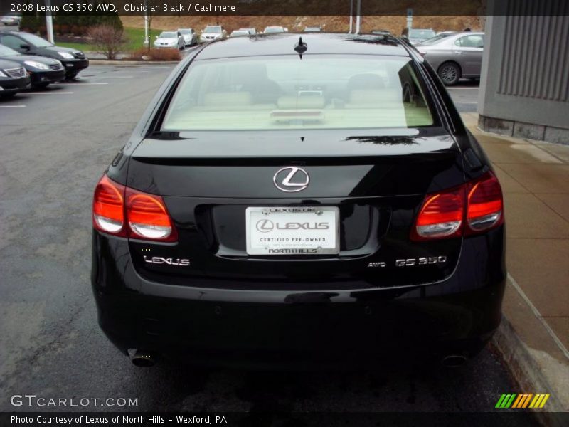 Obsidian Black / Cashmere 2008 Lexus GS 350 AWD