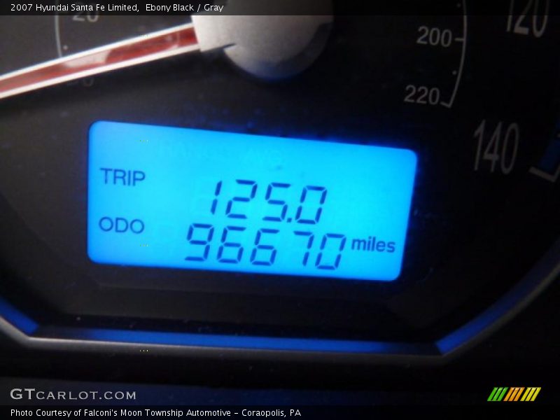 Ebony Black / Gray 2007 Hyundai Santa Fe Limited