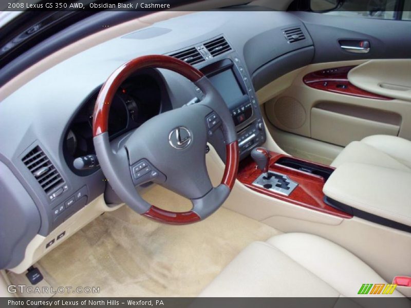 Obsidian Black / Cashmere 2008 Lexus GS 350 AWD