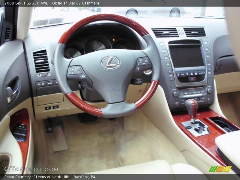 Obsidian Black / Cashmere 2008 Lexus GS 350 AWD