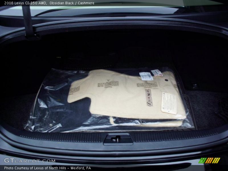 Obsidian Black / Cashmere 2008 Lexus GS 350 AWD