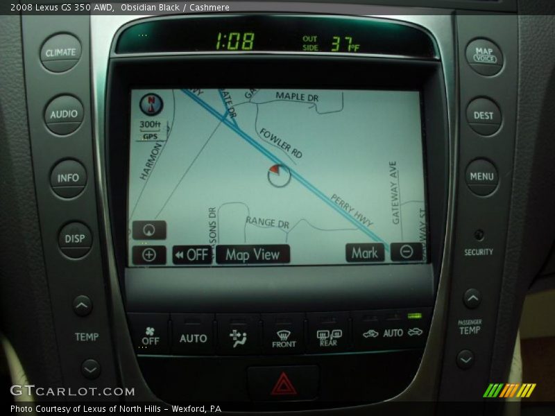 Obsidian Black / Cashmere 2008 Lexus GS 350 AWD