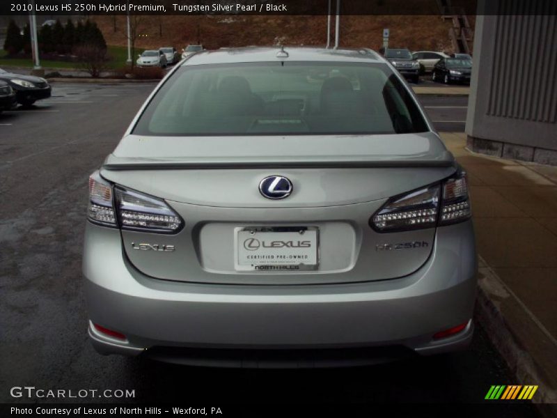 Tungsten Silver Pearl / Black 2010 Lexus HS 250h Hybrid Premium