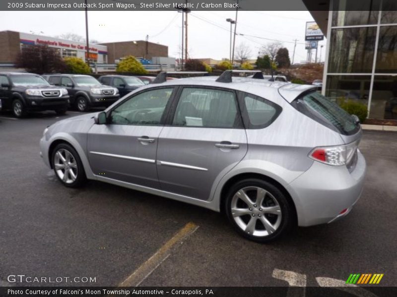 Steel Silver Metallic / Carbon Black 2009 Subaru Impreza Outback Sport Wagon