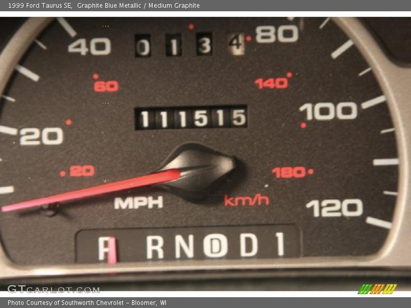 Graphite Blue Metallic / Medium Graphite 1999 Ford Taurus SE
