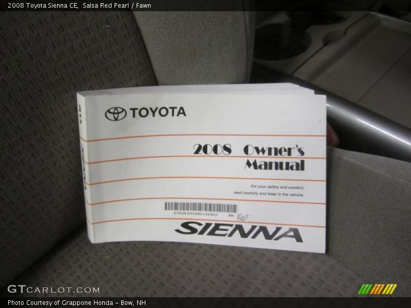 Salsa Red Pearl / Fawn 2008 Toyota Sienna CE