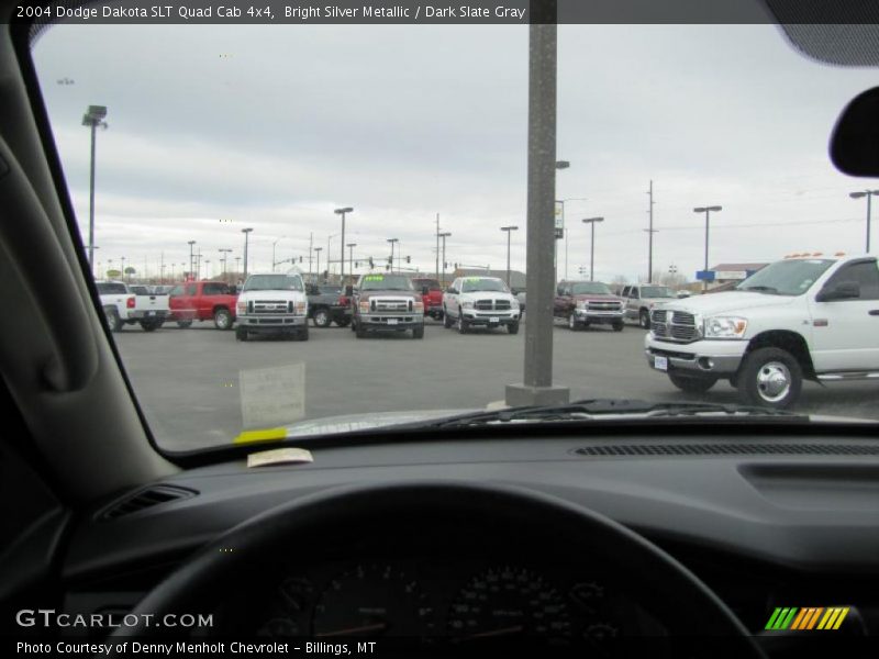 Bright Silver Metallic / Dark Slate Gray 2004 Dodge Dakota SLT Quad Cab 4x4