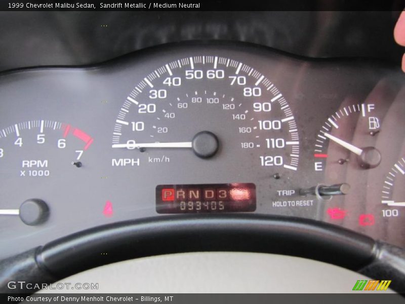 Sandrift Metallic / Medium Neutral 1999 Chevrolet Malibu Sedan