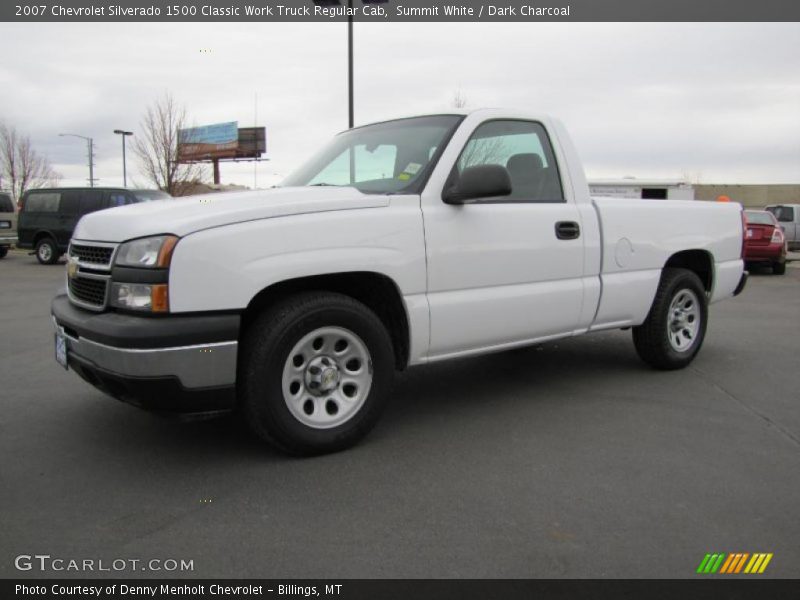 Front 3/4 View of 2007 Silverado 1500 Classic Work Truck Regular Cab