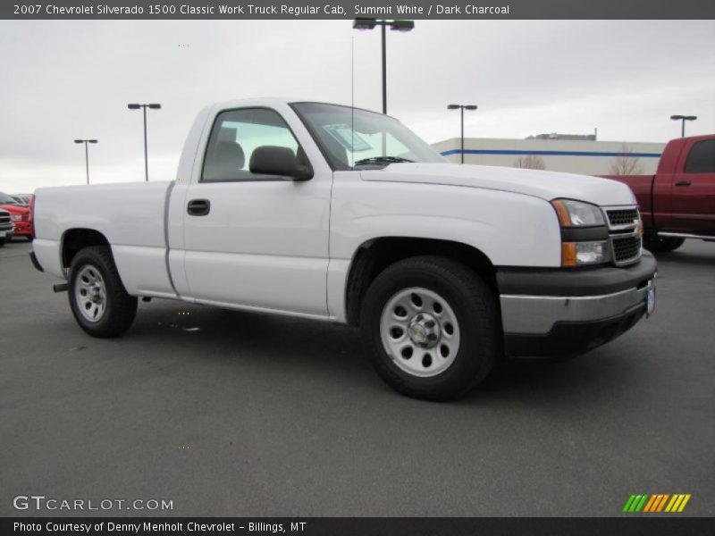 Summit White / Dark Charcoal 2007 Chevrolet Silverado 1500 Classic Work Truck Regular Cab