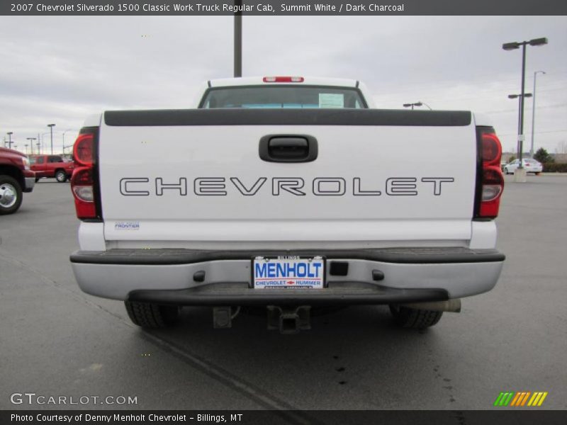 Summit White / Dark Charcoal 2007 Chevrolet Silverado 1500 Classic Work Truck Regular Cab
