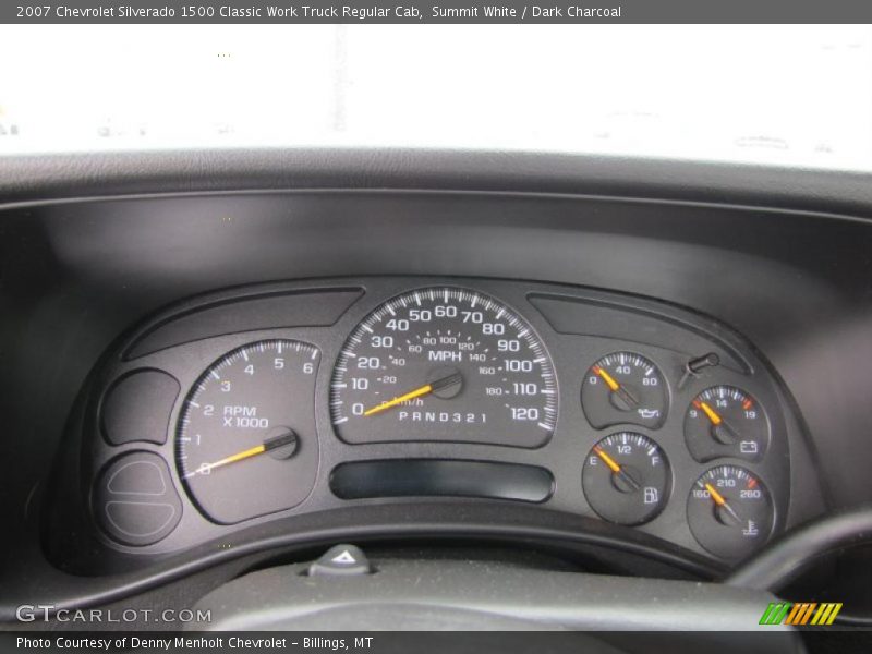  2007 Silverado 1500 Classic Work Truck Regular Cab Classic Work Truck Regular Cab Gauges
