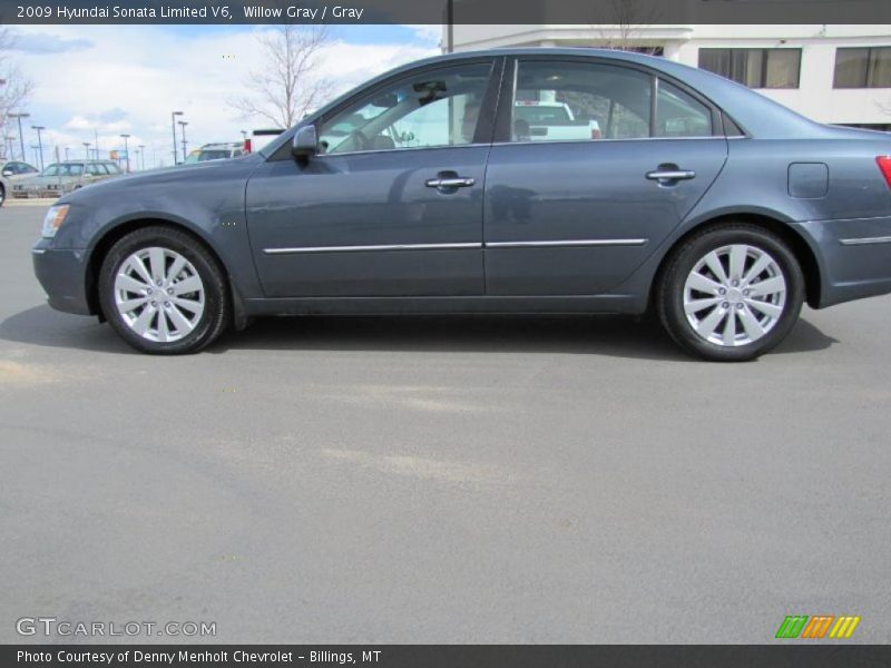 Willow Gray / Gray 2009 Hyundai Sonata Limited V6