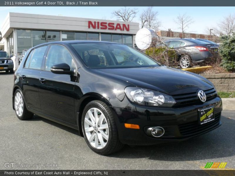 Black / Titan Black 2011 Volkswagen Golf 4 Door TDI