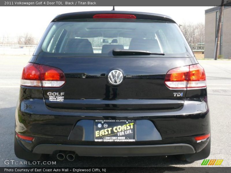 Black / Titan Black 2011 Volkswagen Golf 4 Door TDI
