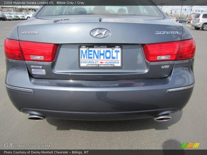 Willow Gray / Gray 2009 Hyundai Sonata Limited V6