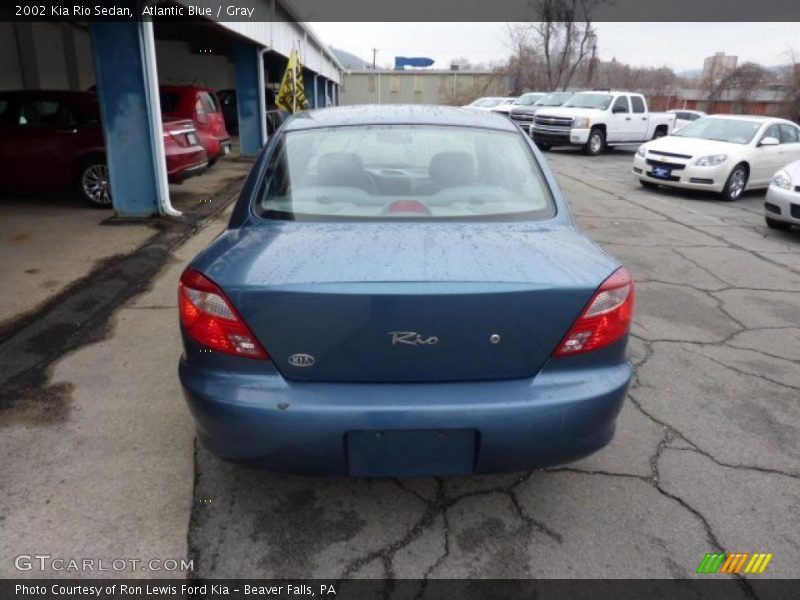 Atlantic Blue / Gray 2002 Kia Rio Sedan