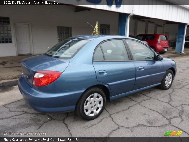 Atlantic Blue / Gray 2002 Kia Rio Sedan