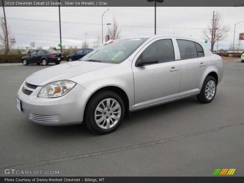 Silver Ice Metallic / Gray 2010 Chevrolet Cobalt LS Sedan