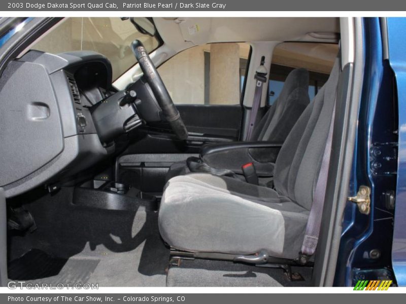Patriot Blue Pearl / Dark Slate Gray 2003 Dodge Dakota Sport Quad Cab