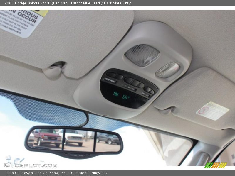 Patriot Blue Pearl / Dark Slate Gray 2003 Dodge Dakota Sport Quad Cab