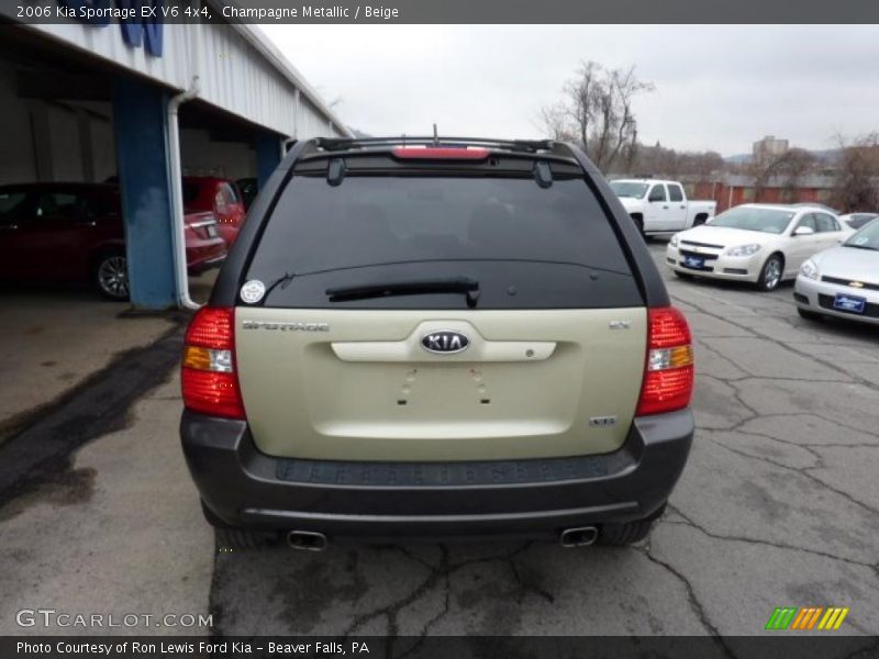 Champagne Metallic / Beige 2006 Kia Sportage EX V6 4x4