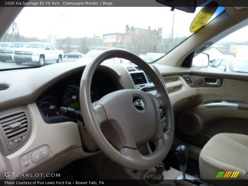 Champagne Metallic / Beige 2006 Kia Sportage EX V6 4x4