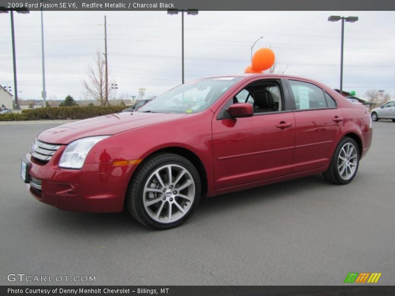 Redfire Metallic / Charcoal Black 2009 Ford Fusion SE V6
