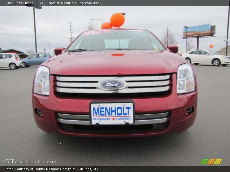 Redfire Metallic / Charcoal Black 2009 Ford Fusion SE V6